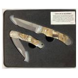 Gerber 2010 Stag and Burl Wood Knife Set Gerber 2010 Stag and Burl Wood Knife Set