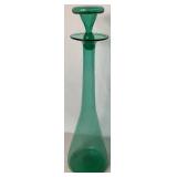 MCM Blenko Wayne Husted 561 Sea Green Glass Decanter 22"H x 6"W MCM Blenko Wayne Husted 561 Sea Green Glass Decanter 22"H x 6"W