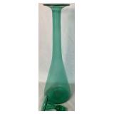 MCM Blenko Wayne Husted 561 Sea Green Glass Decanter 22"H x 6"W MCM Blenko Wayne Husted 561 Sea Green Glass Decanter 22"H x 6"W