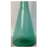 MCM Blenko Wayne Husted 561 Sea Green Glass Decanter 22"H x 6"W MCM Blenko Wayne Husted 561 Sea Green Glass Decanter 22"H x 6"W