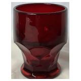 Red Drinkware Assortment - Includes: 8 Ruby Red Georgian Honeycomb Whiskey Tumblers and 6 Vintage French Champagne Glasses from Luminarc Red Drinkware Assortment - Includes: 8 Ruby Red Georgian Honeycomb Whiskey Tumblers and 6 Vintage French Champagne Glasses from Luminarc