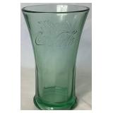 Collection of Assorted Vintage Green Coca-Cola Glasses - 6 -Fluted 6.25", 8 -Tradiitional 4.5", and 2- Traditional 7.75"