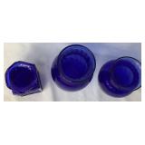 Collection of 8 Cobalt Blue Vases in Assorted Sizes Collection of 8 Cobalt Blue Vases in Assorted Sizes