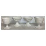 Vintage Harvest Grape Milk Glass Collection - Includes: Set of 3 Lidded Canisters, 2 Candle Holders, Cream & Sugar, 8- 9.75" Dinner Plates Vintage Harvest Grape Milk Glass Collection - Includes: Set of 3 Lidded Canisters, 2 Candle Holders, Cream & Sugar, 8- 9.75" Dinner Plates