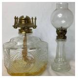 Collection of 7 Vintage Kerosene Oil Lamps