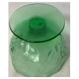 Vintage Morgantown Green Crinkle Glass Barware - Includes: Pitcher, 6 Water Glasses and 13 Champagne Sherbert Glasses Vintage Morgantown Green Crinkle Glass Barware - Includes: Pitcher, 6 Water Glasses and 13 Champagne Sherbert Glasses