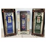 Die Cast 1/8 Scale Replica Gas Pump Banks - new in boxes