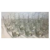 Set of 16 Vintage Anchor Hocking Cubist Pattern Etched 5.5" Tumblers Set of 16 Vintage Anchor Hocking Cubist Pattern Etched 5.5" Tumblers