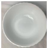 Assorted Milk Glass Collection - Includes Weavetex, Sunflower, Diamond Point, Hazel Atlas Swirl, and Scalloped Assorted Milk Glass Collection - Includes Weavetex, Sunflower, Diamond Point, Hazel Atlas Swirl, and Scalloped