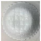 Assorted Milk Glass Collection - Includes Weavetex, Sunflower, Diamond Point, Hazel Atlas Swirl, and Scalloped Assorted Milk Glass Collection - Includes Weavetex, Sunflower, Diamond Point, Hazel Atlas Swirl, and Scalloped