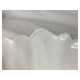 Assorted Milk Glass Collection - Includes Weavetex, Sunflower, Diamond Point, Hazel Atlas Swirl, and Scalloped Assorted Milk Glass Collection - Includes Weavetex, Sunflower, Diamond Point, Hazel Atlas Swirl, and Scalloped