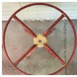 Set of 2 Vintage Coca-Cola Metal Folding Chairs with Red Metal Bistro Table and Umbrella - Lot 2