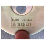 Set of 2 Vintage Coca-Cola Metal Folding Chairs with Red Metal Bistro Table and Umbrella - Lot 2