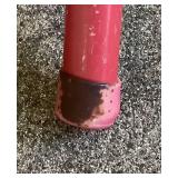 Set of 2 Vintage Coca-Cola Metal Folding Chairs with Red Metal Bistro Table and Umbrella - Lot 2