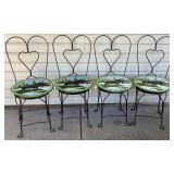 Vintage Ice Cream Parlor Table and 4 Chairs Vintage Ice Cream Parlor Table and 4 Chairs