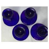 Collection of Assorted Cobalt Blue Decor - Includes: 2 Canisters, 1 Vase, and 2 Canisters Collection of Assorted Cobalt Blue Decor - Includes: 2 Canisters, 1 Vase, and 2 Canisters