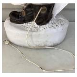 3 Vintage Blow Molds - Santa with List, Santa with Stocking and Snowman