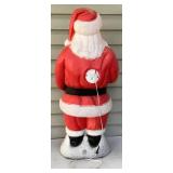 3 Vintage Blow Molds - Santa with List, Santa with Stocking and Snowman