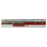 Collection of Measuring Devices, C-clamps, Roof Shingle Stapler & Cooper Pipe Flare Tool Collection of Measuring Devices, C-clamps, Roof Shingle Stapler & Cooper Pipe Flare Tool