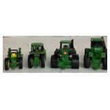 Large Collection of John Deere 1/64 Miniature Tractors and Implements