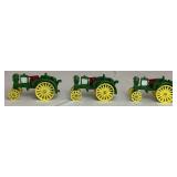 Large Collection of John Deere 1/64 Miniature Tractors and Implements
