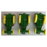 Large Collection of John Deere 1/64 Miniature Tractors and Implements