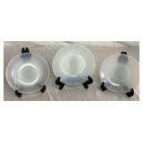 Collection of MacBeth Evans Glass Mopax Petalware Milk Glass Pieces - 5 Pieces Collection of MacBeth Evans Glass Mopax Petalware Milk Glass Pieces - 5 Pieces