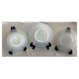 Collection of MacBeth Evans Glass Mopax Petalware Milk Glass Pieces - 5 Pieces Collection of MacBeth Evans Glass Mopax Petalware Milk Glass Pieces - 5 Pieces