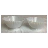 Collection of MacBeth Evans Glass Mopax Petalware Milk Glass Pieces - 5 Pieces Collection of MacBeth Evans Glass Mopax Petalware Milk Glass Pieces - 5 Pieces