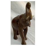 Collection of Wood, Oyster Shell, and Stone Handcarved Elephants- 18 Pieces Total Collection of Wood, Oyster Shell, and Stone Handcarved Elephants- 18 Pieces Total