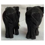 Collection of Wood, Oyster Shell, and Stone Handcarved Elephants- 18 Pieces Total Collection of Wood, Oyster Shell, and Stone Handcarved Elephants- 18 Pieces Total