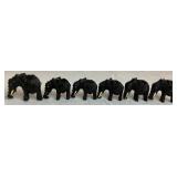 Collection of Wood, Oyster Shell, and Stone Handcarved Elephants- 18 Pieces Total Collection of Wood, Oyster Shell, and Stone Handcarved Elephants- 18 Pieces Total