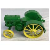 Pair of Vintage John Deere 1/16 Scale Diecast 1939 Model D Steel Wheel Tractors