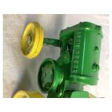 Pair of Vintage John Deere 1/16 Scale Diecast 1939 Model D Steel Wheel Tractors