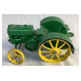 Pair of Vintage John Deere 1/16 Scale Diecast 1939 Model D Steel Wheel Tractors