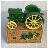 Bundle of 3 Vintage Ertl John Deere Die Cast 1923 Steel Wheel Tractors - One with Box