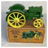 Bundle of 3 Vintage Ertl John Deere Die Cast 1923 Steel Wheel Tractors - One with Box