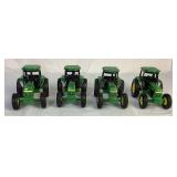 Bundle of Vintage John Deere Die Cast Utility Farm Tractors - 3140, 3350 and 4040