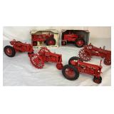 Collection of 1/16 Die Cast Farmall Tractors