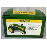Collection of 1/16 Scale John Deere Die Cast Utility Tractors - (2) 584, 630, 730