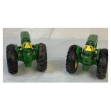 Collection of 1/16 Scale John Deere Die Cast Utility Tractors - (2) 584, 630, 730