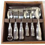 Vintage Gibson Coca-Cola Boxed Flatware Set - Service for 8