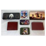 Collection of 6 John Wayne Commemerative Knife Sets and 1 Cowboy Knife Collection of 6 John Wayne Commemerative Knife Sets and 1 Cowboy Knife