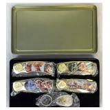 Collection of 6 John Wayne Commemerative Knife Sets and 1 Cowboy Knife Collection of 6 John Wayne Commemerative Knife Sets and 1 Cowboy Knife