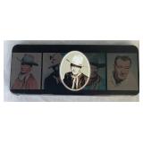 Collection of 6 John Wayne Commemerative Knife Sets and 1 Cowboy Knife Collection of 6 John Wayne Commemerative Knife Sets and 1 Cowboy Knife