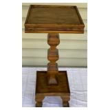 Vintage Oak Display Pedestal