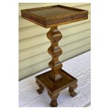 Vintage Oak Display Pedestal