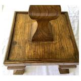Vintage Oak Display Pedestal