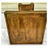 Vintage Oak Display Pedestal