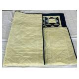 Two Quilted Throws - 48" x 64" and 36" x 46"